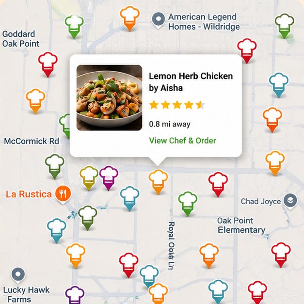 Home chefs on the map in your neighborhood